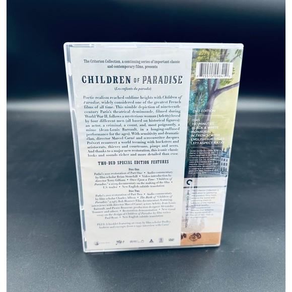 CHILDREN OF PARADISE (1945) - dvd Criterion #141 good condition - Picture 5 of 5